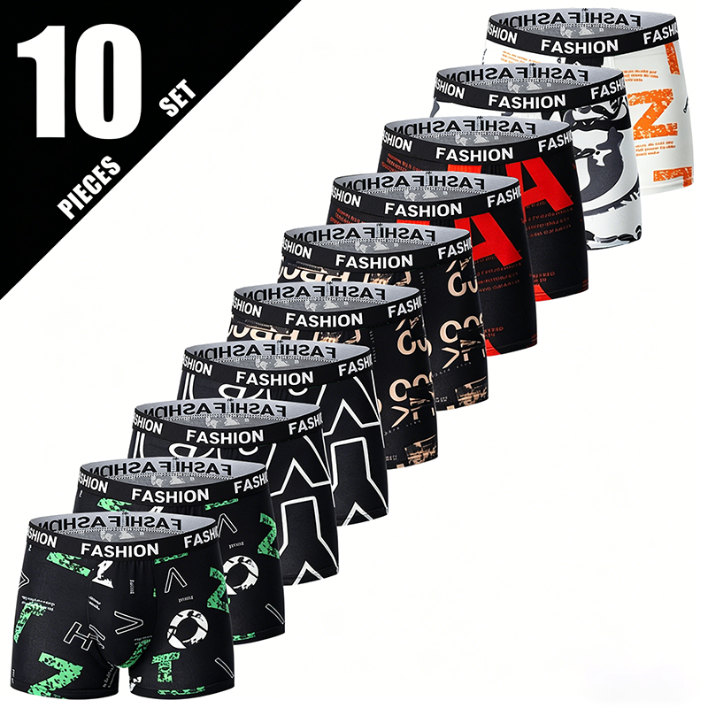 10Pcs Men's Fashionable Printe - огляд і ціна Mens Fashion Combination